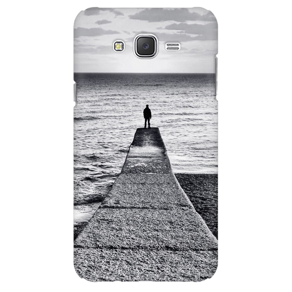 Husa silicon pentru Samsung Galaxy J1 2016, Abstract Dock Man Grey
