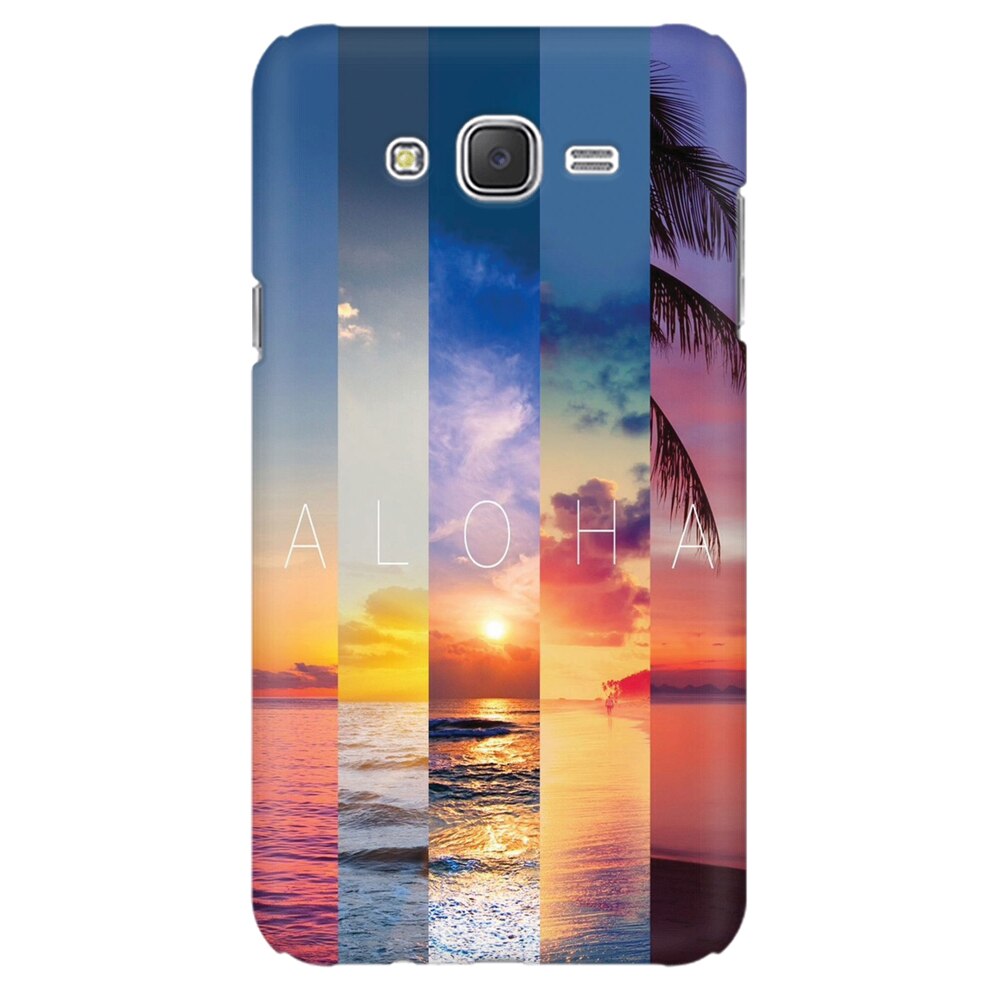 Husa silicon pentru Samsung Galaxy J1 2016, Aloha Summer Stripes