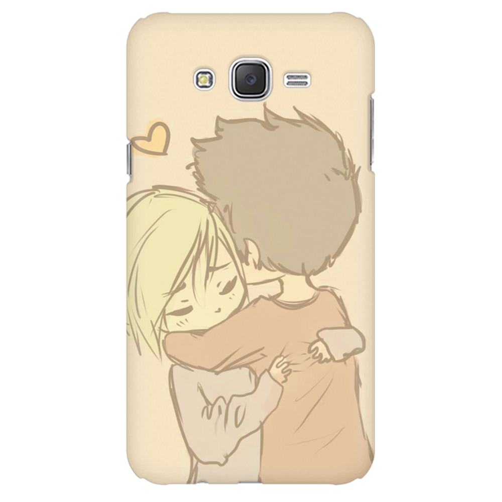 Husa silicon pentru Samsung Galaxy J1 2016, Couple Hug