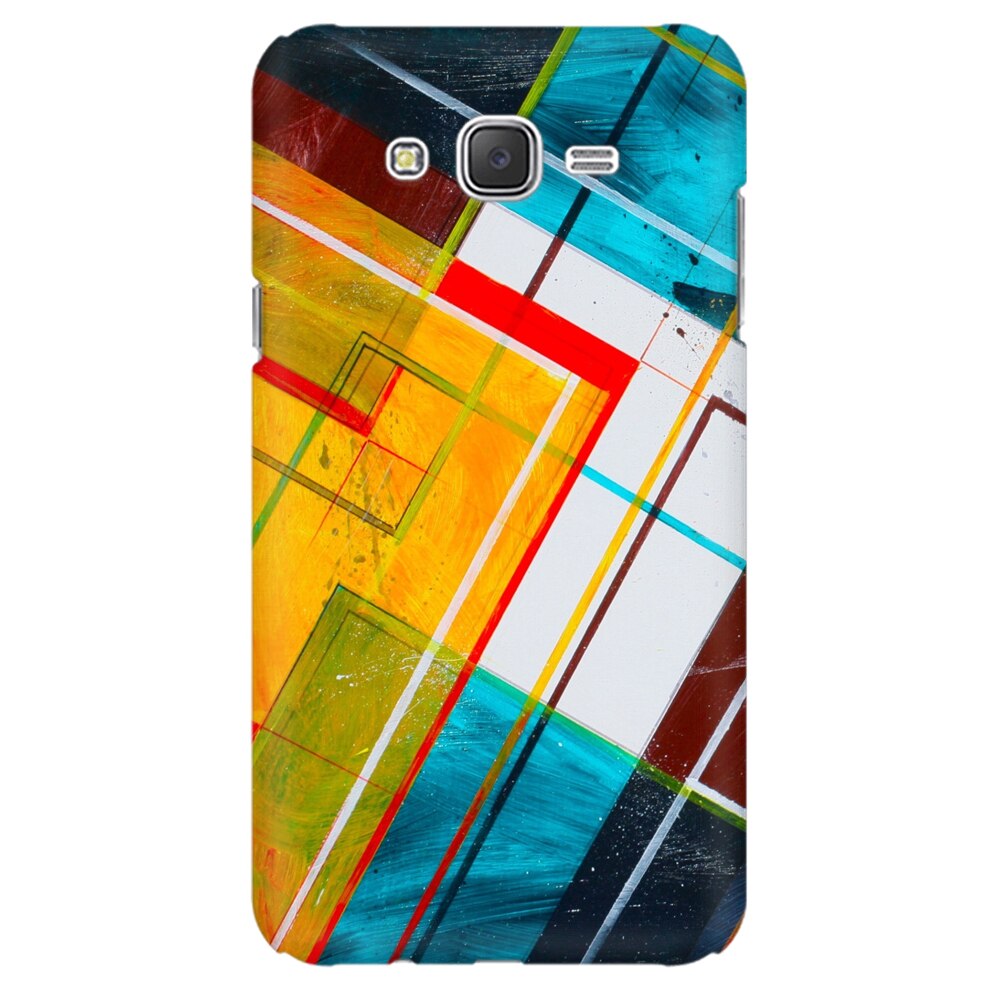 Husa silicon pentru Samsung Galaxy J1 2016, Abstraction Color Shape