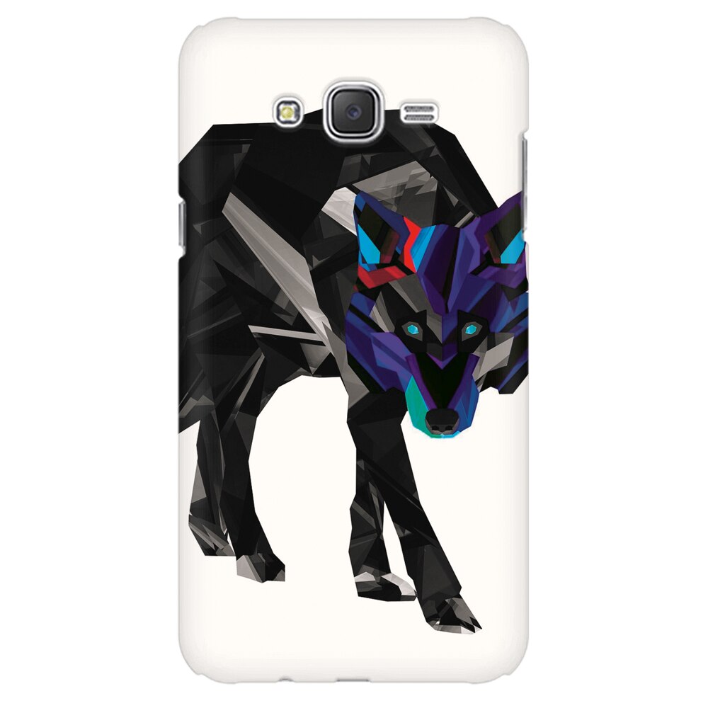 Husa silicon pentru Samsung Galaxy J1 2016, Abstract Wolf