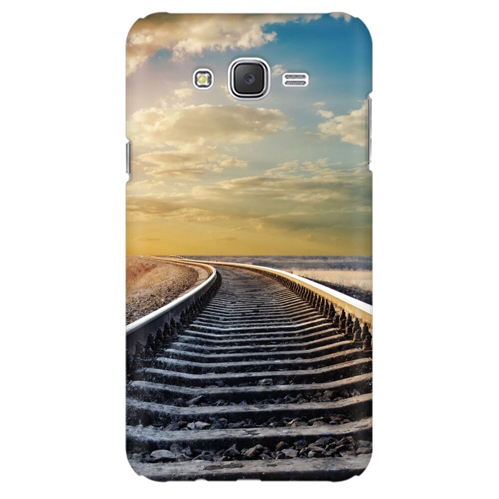 Husa silicon pentru Samsung Galaxy J1 2016, Railroad Horizon