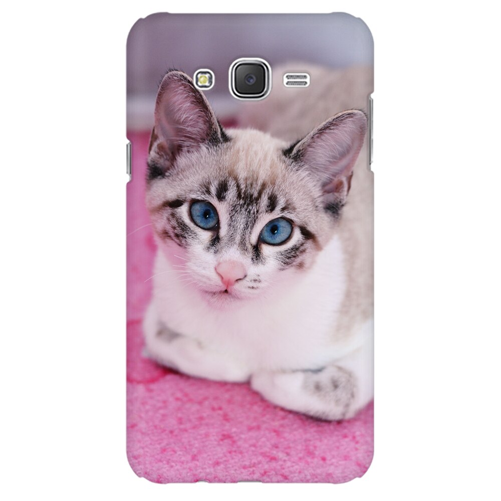 Husa silicon pentru Samsung Galaxy J1 2016, Siamese Kitty