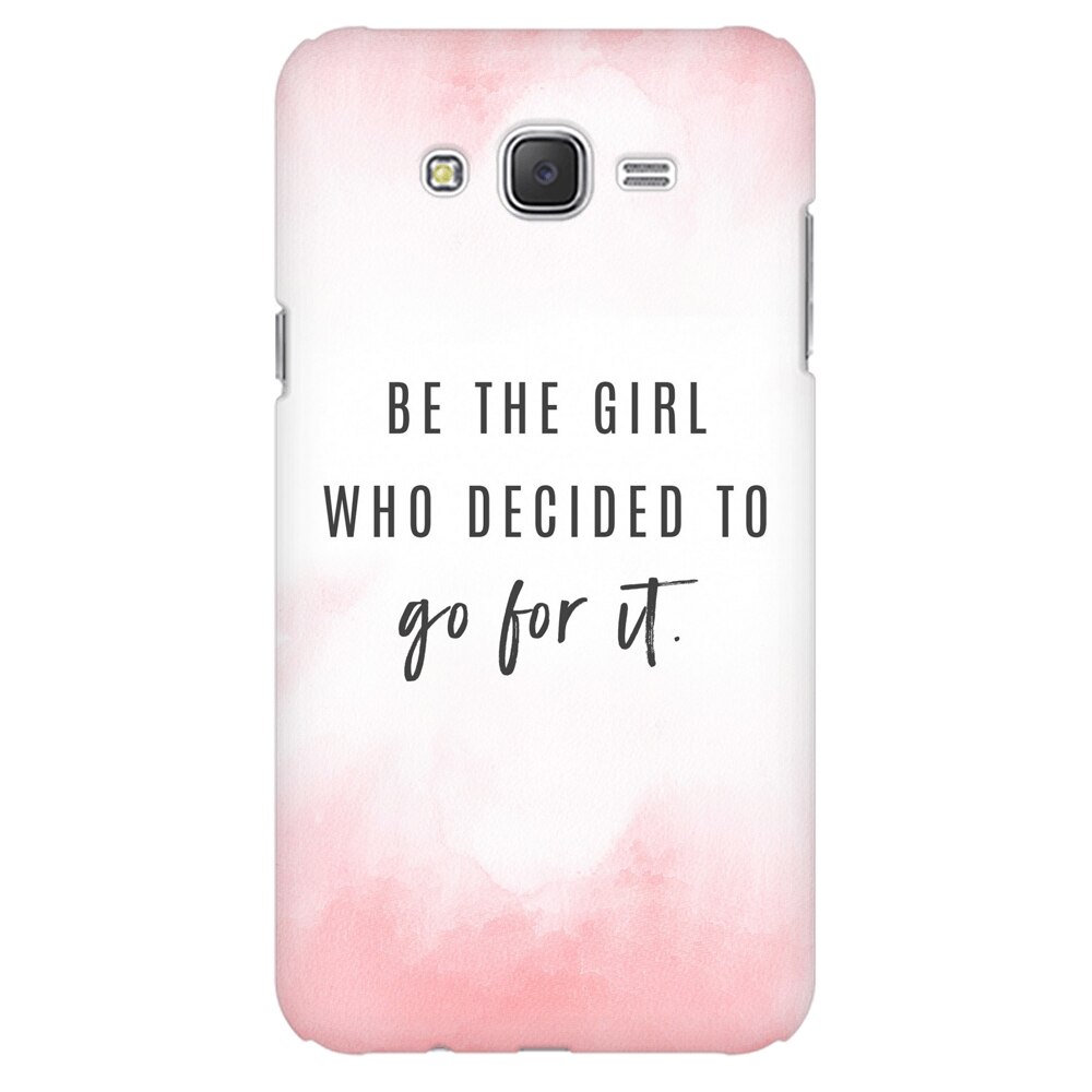 Husa silicon pentru Samsung Galaxy J1 2016, Quotes Pink