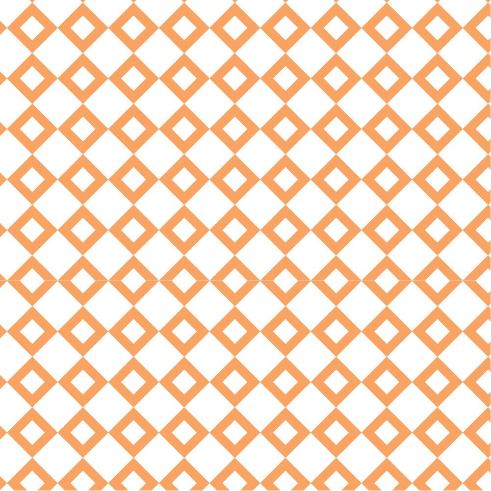 Autocolant Heartwork pentru mobilier, Geometric patrat portocaliu, autoadeziv, latime 100 cm x lungime 200 cm