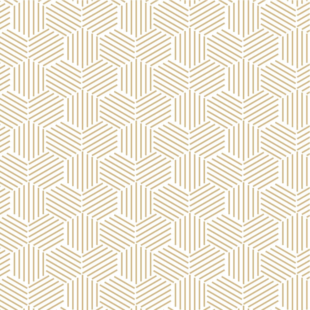 Tapet Premium Heartwork Linii hexagon, Ecologic, Non-Woven, Set 6 Role, 150 cm x 310 cm