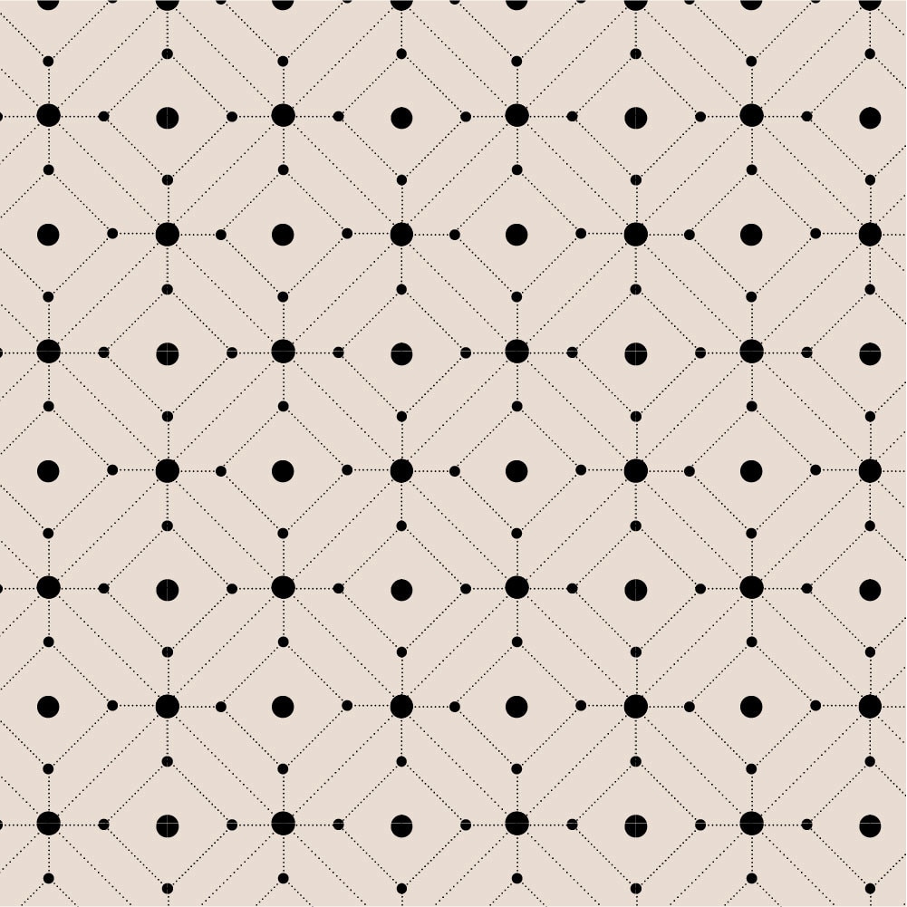 Tapet Premium Heartwork Minimalist puncte negre, Ecologic, Non-Woven, Set 6 Role, 150 cm x 310 cm