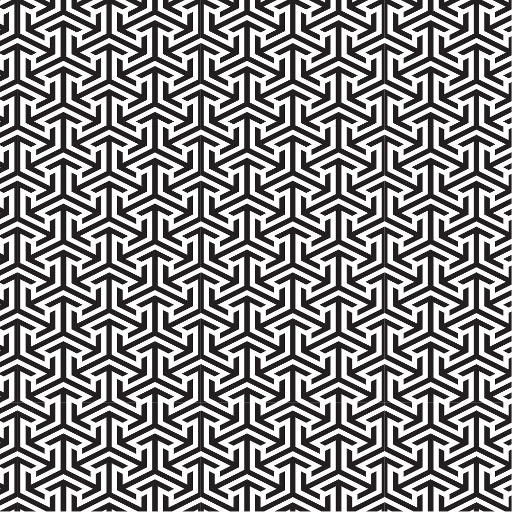 Tapet Premium Heartwork Sageti geometrice negru, Ecologic, Non-Woven, Set 6 Role, 150 cm x 310 cm