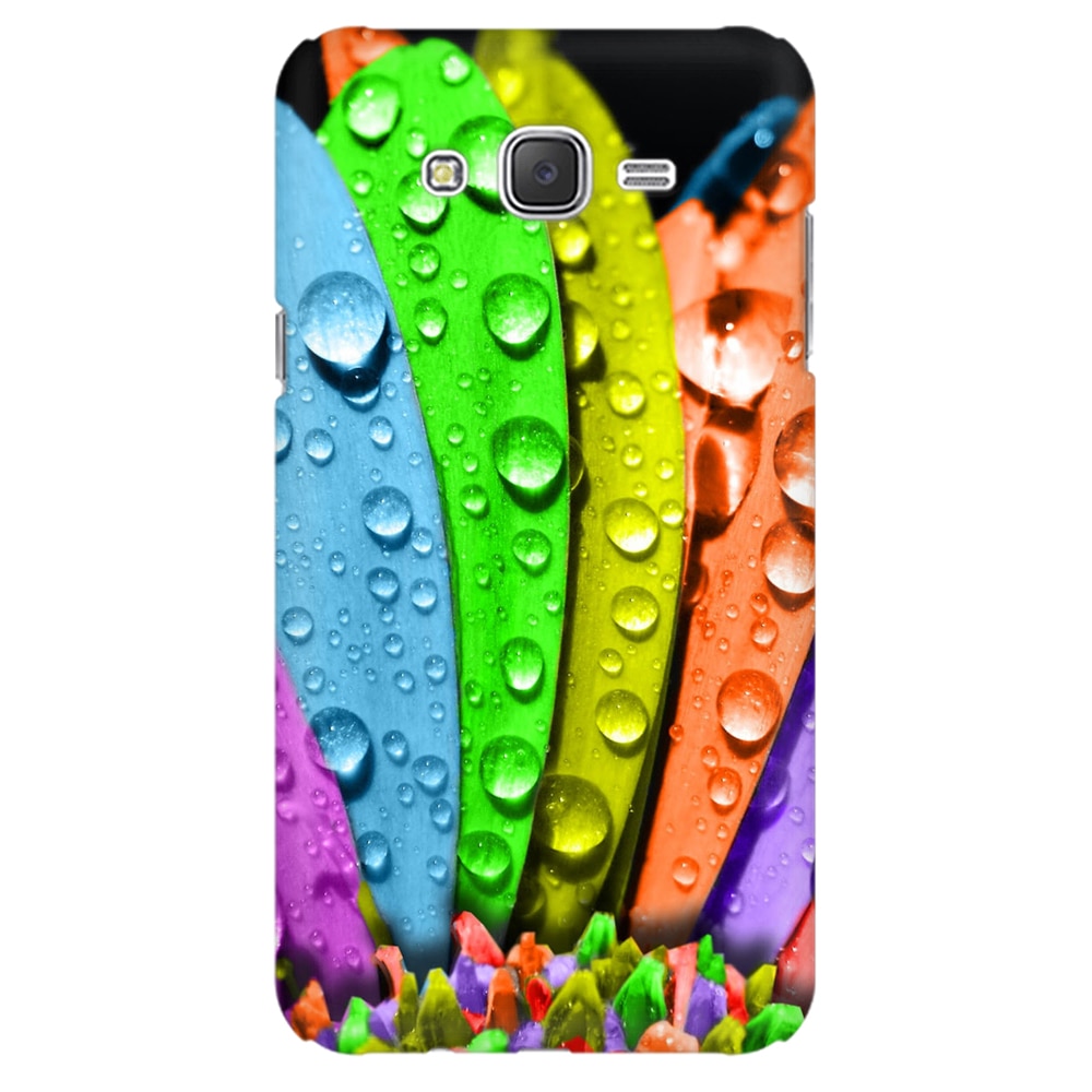 Husa silicon pentru Samsung Galaxy J1 2016, Colorful Daisy Petals