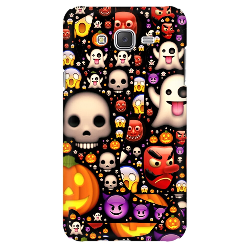 Husa silicon pentru Samsung Galaxy J1 2016, Emoji Mess