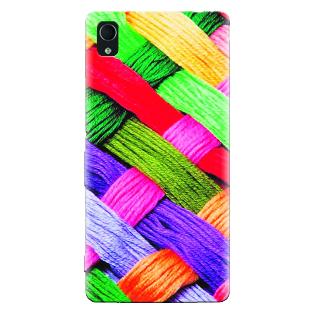 Husa silicon pentru Sony Xperia Z5, Colorful Woolen Art