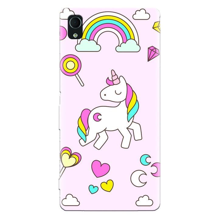 Силиконов кейс за Sony Xperia Z5, Cute Unicorn