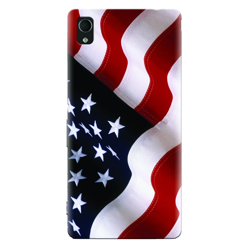 Husa silicon pentru Sony Xperia M4, American