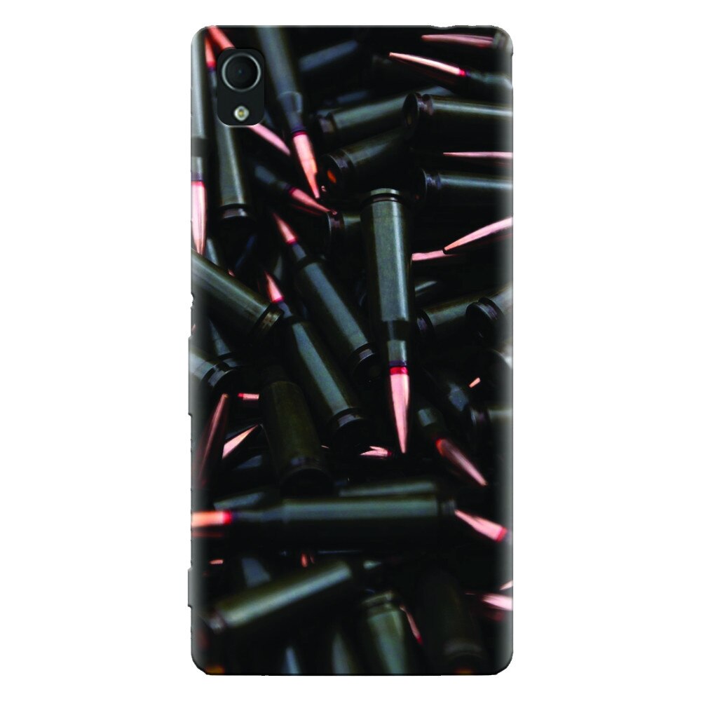 Husa silicon pentru Sony Xperia M4, Ammunition Bullets