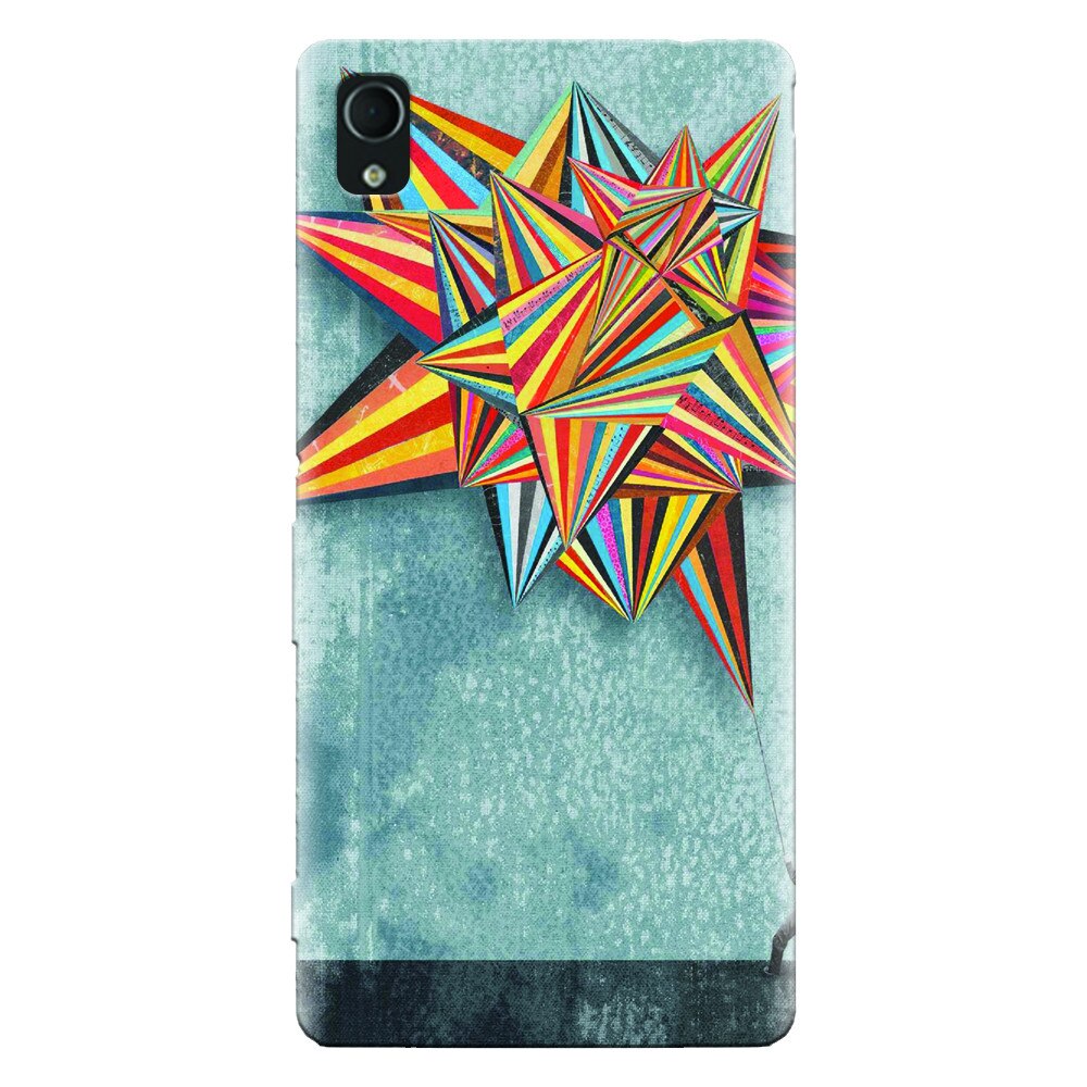 Husa silicon pentru Sony Xperia X, Abstract Colorful Balloon Triangles