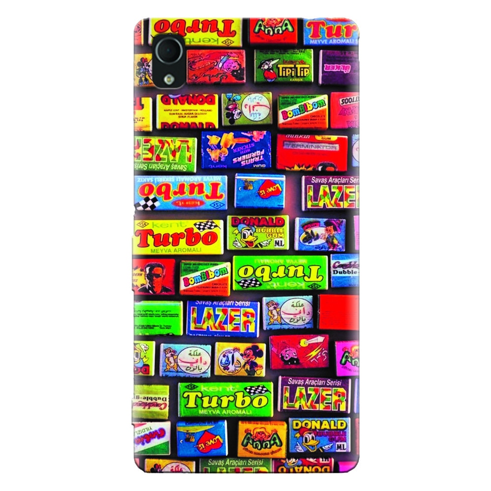 Husa silicon pentru Sony Xperia Z1, Chewing Gum Turbo