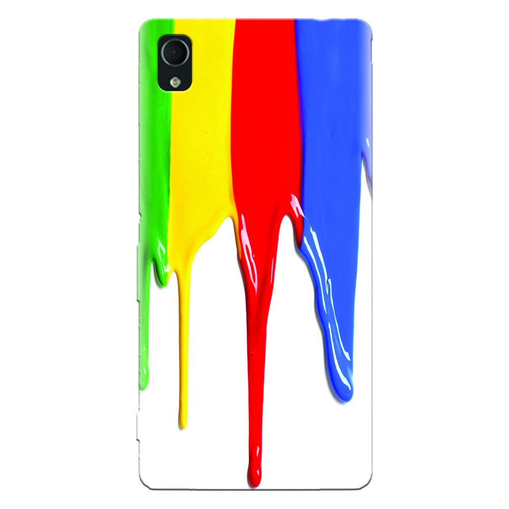 Husa silicon pentru Sony Xperia X, Dripping Colorful Paint
