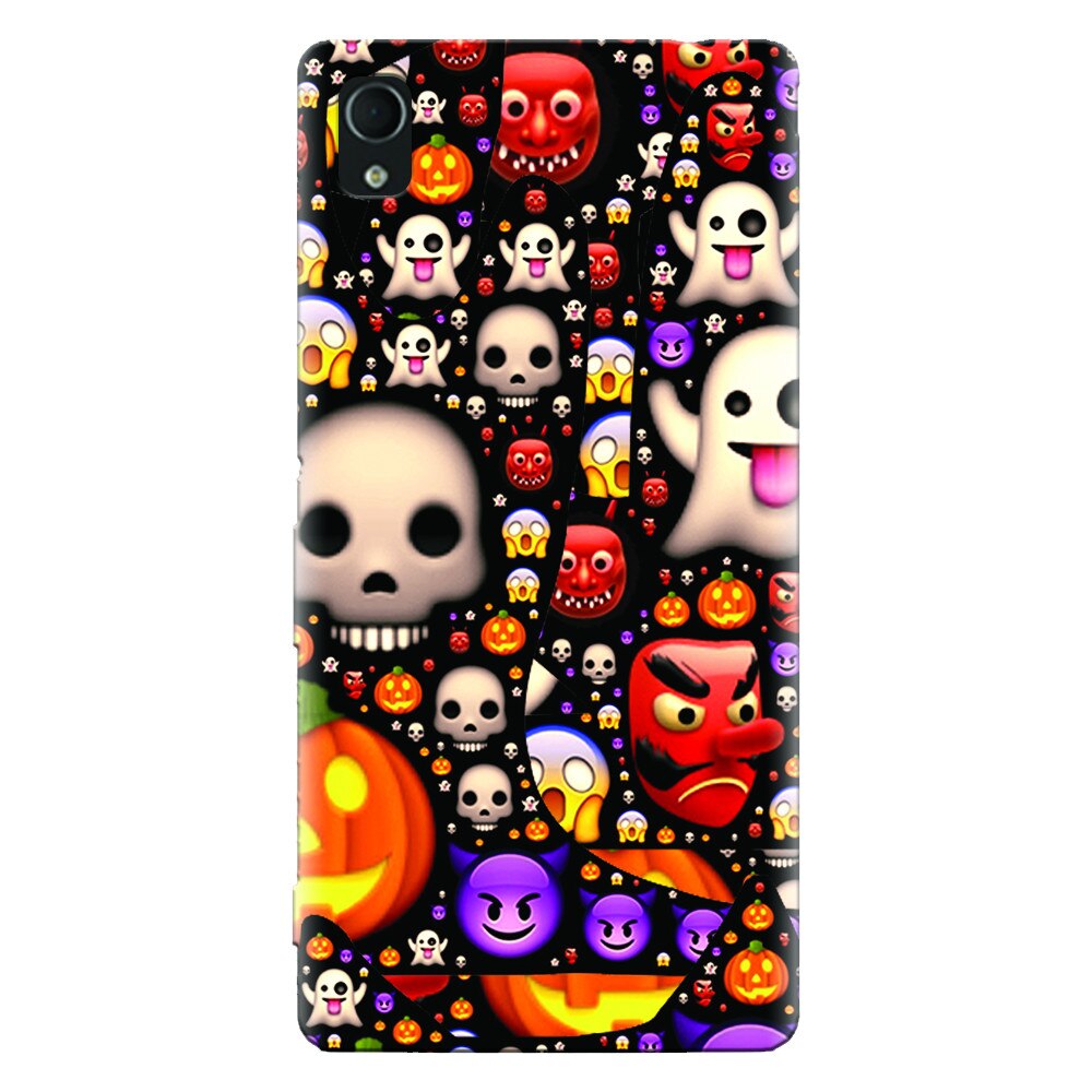 Husa silicon pentru Sony Xperia X, Emoji Mess