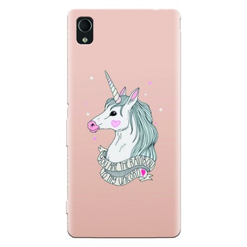 Husa silicon pentru Sony Xperia X, Cute Rose Gold Husa silicon pentru Sony Xperia X, Cute Rose Gold