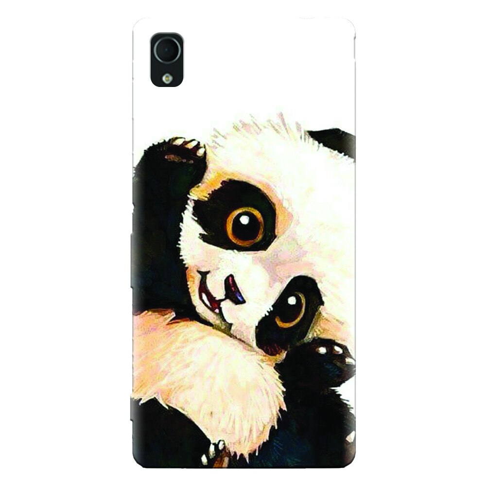 Husa silicon pentru Sony Xperia M4, Baby Panda 002