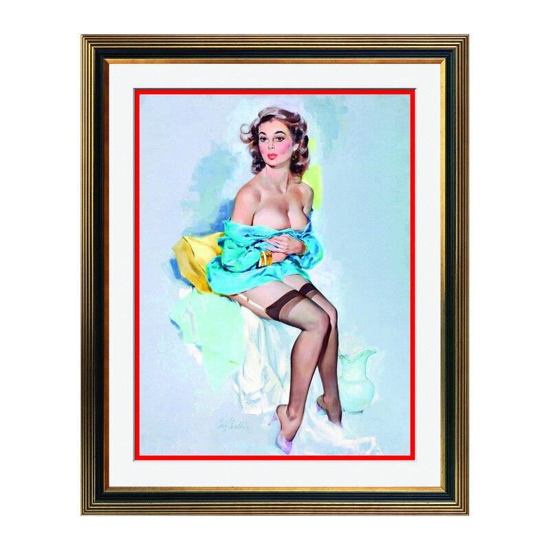 Fototapet Simulare Tablou, Vintage Pin-Up - ST-VP-118, 45 x 55 cm
