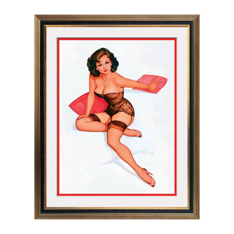 Fototapet Simulare Tablou, Vintage Pin-Up - ST-VP-059, 45 x 55 cm