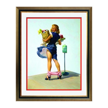 Fototapet Simulare Tablou, Vintage Pin-Up - ST-VP-026, 45 x 55 cm Fototapet Simulare Tablou, Vintage Pin-Up - ST-VP-026, 45 x 55 cm