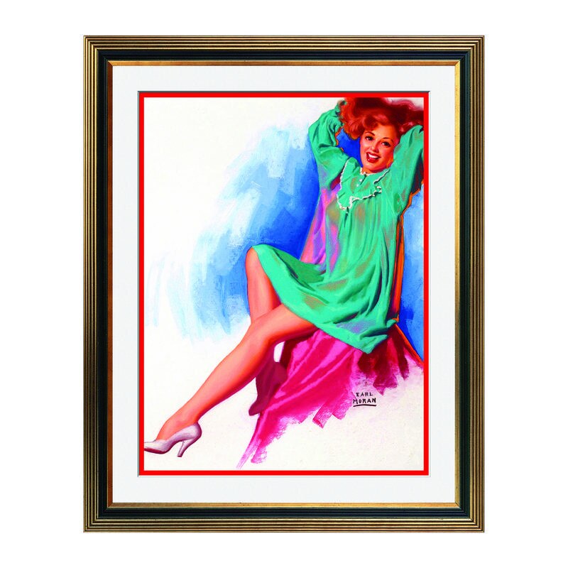 Fototapet Simulare Tablou, Vintage Pin-Up - ST-VP-094, 45 x 55 cm