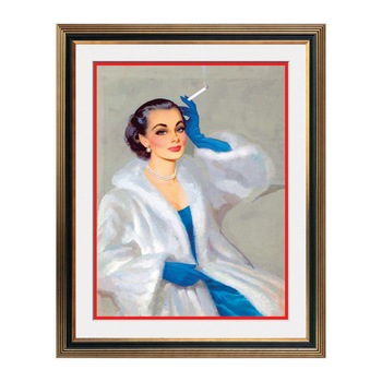 Fototapet Simulare Tablou, Vintage Pin-Up - ST-VP-115, 45 x 55 cm Fototapet Simulare Tablou, Vintage Pin-Up - ST-VP-115, 45 x 55 cm