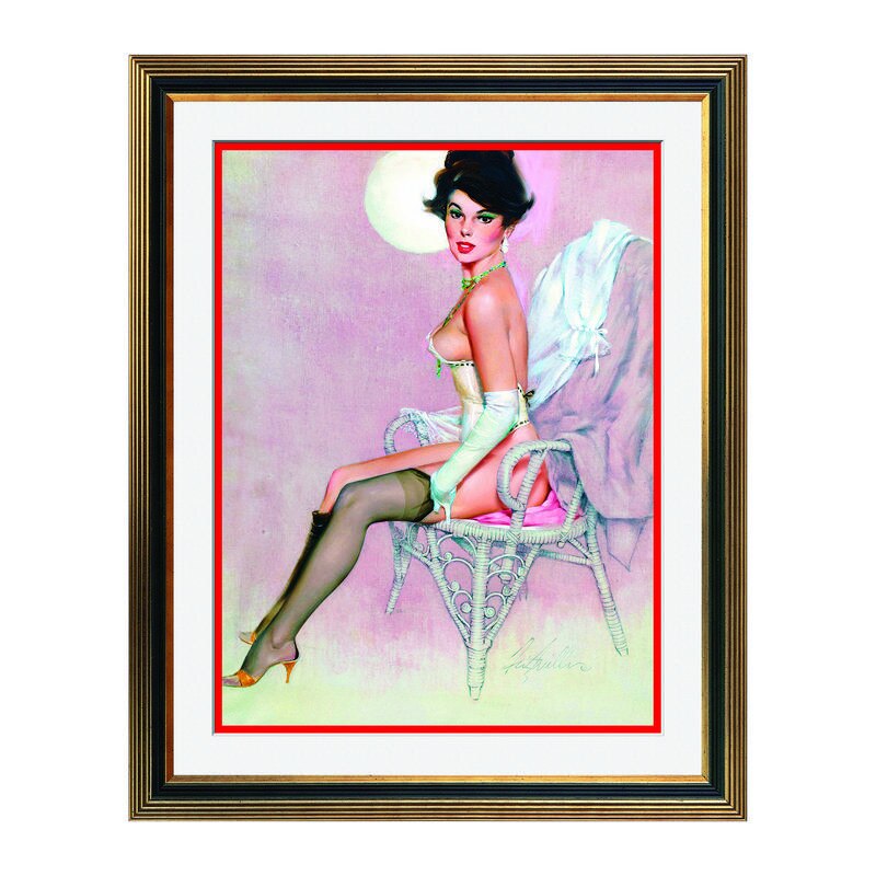 Fototapet Simulare Tablou, Vintage Pin-Up - ST-VP-121, 45 x 55 cm