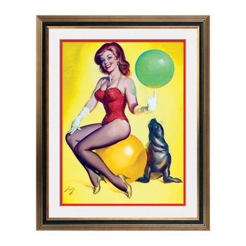 Fototapet Simulare Tablou, Vintage Pin-Up - ST-VP-085, 45 x 55 cm Fototapet Simulare Tablou, Vintage Pin-Up - ST-VP-085, 45 x 55 cm