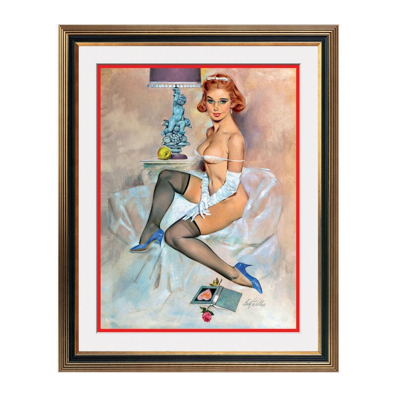 Fototapet Simulare Tablou, Vintage Pin-Up - ST-VP-132, 45 x 55 cm