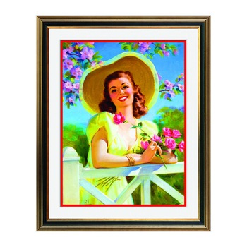 Fototapet Simulare Tablou, Vintage Pin-Up - ST-VP-023, 45 x 55 cm Fototapet Simulare Tablou, Vintage Pin-Up - ST-VP-023, 45 x 55 cm