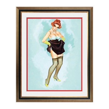Fototapet Simulare Tablou, Vintage Pin-Up - ST-VP-109, 45 x 55 cm Fototapet Simulare Tablou, Vintage Pin-Up - ST-VP-109, 45 x 55 cm