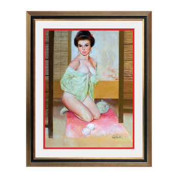 Fototapet Simulare Tablou, Vintage Pin-Up - ST-VP-111, 45 x 55 cm Fototapet Simulare Tablou, Vintage Pin-Up - ST-VP-111, 45 x 55 cm