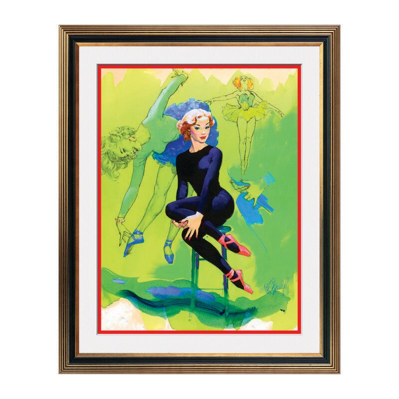 Fototapet Simulare Tablou, Vintage Pin-Up - ST-VP-007, 45 x 55 cm