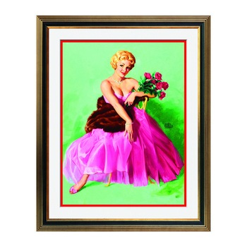 Fototapet Simulare Tablou, Vintage Pin-Up - ST-VP-090, 45 x 55 cm Fototapet Simulare Tablou, Vintage Pin-Up - ST-VP-090, 45 x 55 cm
