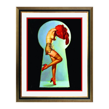 Fototapet Simulare Tablou, Vintage Pin-Up - ST-VP-138, 45 x 55 cm Fototapet Simulare Tablou, Vintage Pin-Up - ST-VP-138, 45 x 55 cm