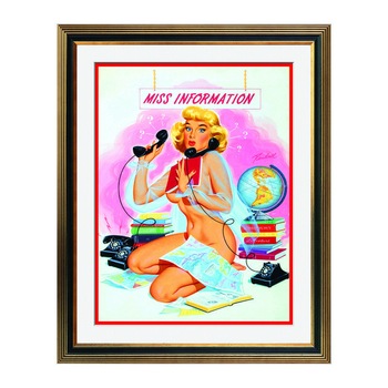 Fototapet Simulare Tablou, Vintage Pin-Up - ST-VP-081, 45 x 55 cm Fototapet Simulare Tablou, Vintage Pin-Up - ST-VP-081, 45 x 55 cm