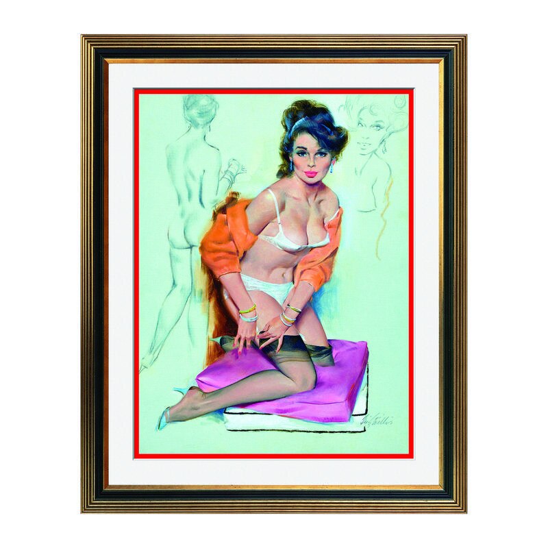 Fototapet Simulare Tablou, Vintage Pin-Up - ST-VP-106, 45 x 55 cm