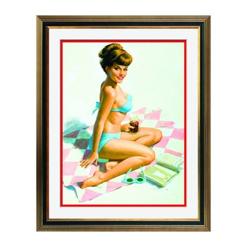 Fototapet Simulare Tablou, Vintage Pin-Up - ST-VP-052, 45 x 55 cm Fototapet Simulare Tablou, Vintage Pin-Up - ST-VP-052, 45 x 55 cm