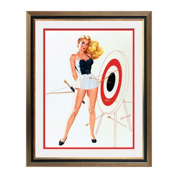 Fototapet Simulare Tablou, Vintage Pin-Up - ST-VP-082, 45 x 55 cm Fototapet Simulare Tablou, Vintage Pin-Up - ST-VP-082, 45 x 55 cm