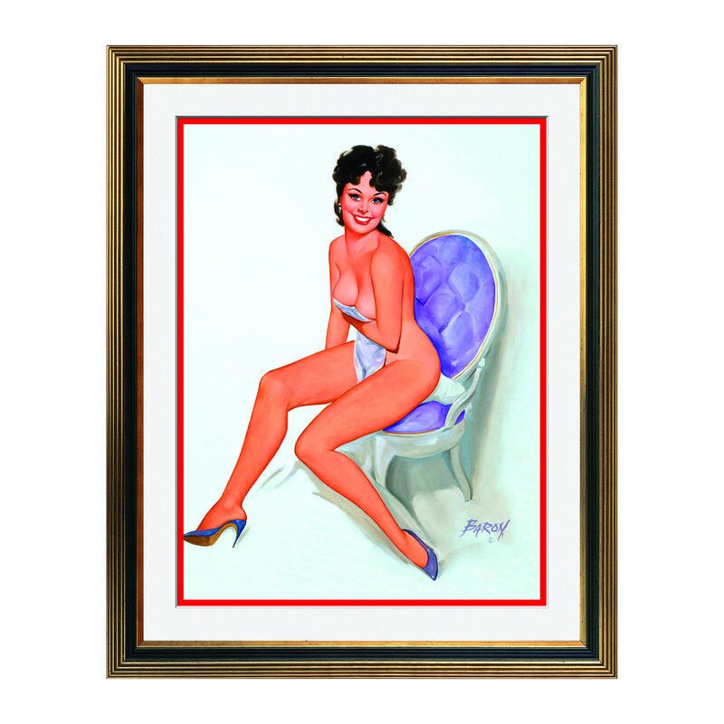 Fototapet Simulare Tablou, Vintage Pin-Up - ST-VP-067, 45 x 55 cm