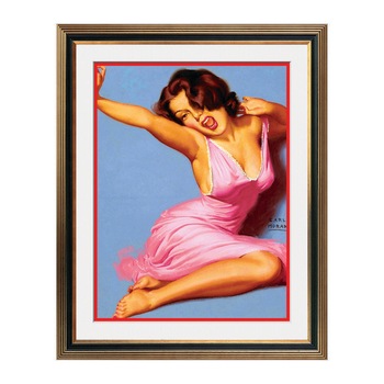 Fototapet Simulare Tablou, Vintage Pin-Up - ST-VP-099, 45 x 55 cm Fototapet Simulare Tablou, Vintage Pin-Up - ST-VP-099, 45 x 55 cm