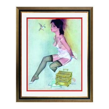 Fototapet Simulare Tablou, Vintage Pin-Up - ST-VP-127, 45 x 55 cm Fototapet Simulare Tablou, Vintage Pin-Up - ST-VP-127, 45 x 55 cm