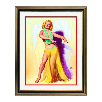 Fototapet Simulare Tablou, Vintage Pin-Up - ST-VP-091, 45 x 55 cm Fototapet Simulare Tablou, Vintage Pin-Up - ST-VP-091, 45 x 55 cm