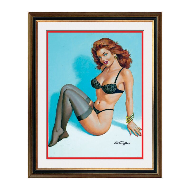Fototapet Simulare Tablou, Vintage Pin-Up - ST-VP-046, 45 x 55 cm