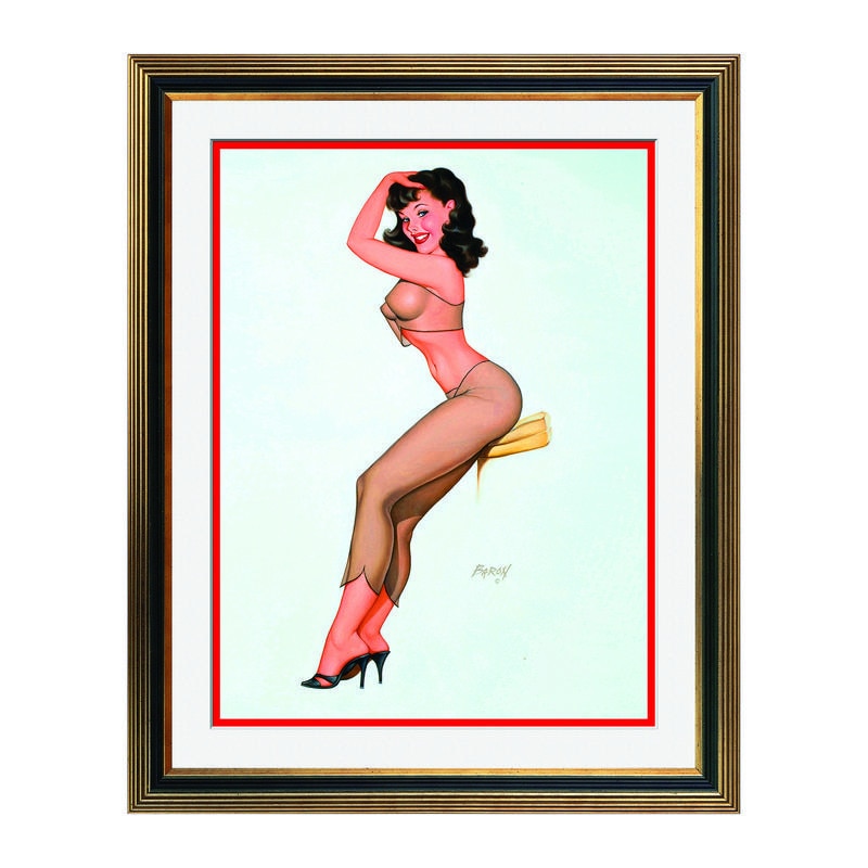 Fototapet Simulare Tablou, Vintage Pin-Up - ST-VP-062, 45 x 55 cm