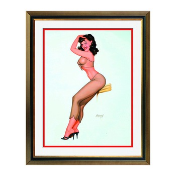 Fototapet Simulare Tablou, Vintage Pin-Up - ST-VP-062, 45 x 55 cm Fototapet Simulare Tablou, Vintage Pin-Up - ST-VP-062, 45 x 55 cm