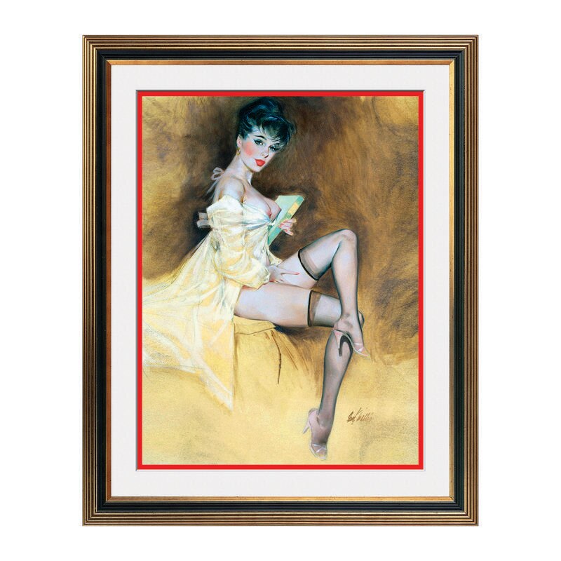 Fototapet Simulare Tablou, Vintage Pin-Up - ST-VP-129, 45 x 55 cm